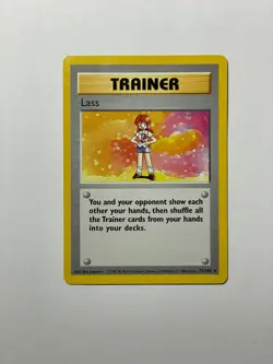 1999 Pokemon Lass 75/102 Shadowless Base Set Trainer Card LP WOTC - Image 2