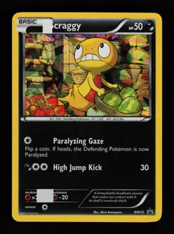 Scraggy (Cracked Ice Holo) BW25 Promo Black And White Promo Pokemon Cards - Image 1