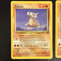 WOTC Pokemon TCG Jungle Cubone 50/64 1999 (2 Card Lot) Moderately Played - Image 2