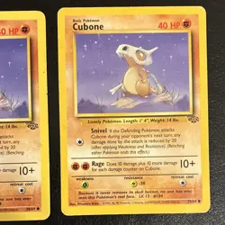 WOTC Pokemon TCG Jungle Cubone 50/64 1999 (2 Card Lot) Moderately Played - Image 3