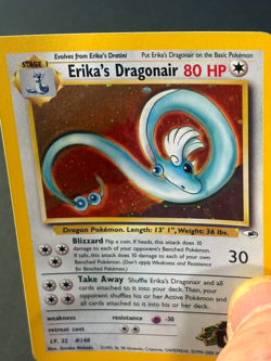 Erika's Dragonair 4/132 Holo Rare Gym Heroes MP/HP Pokemon Card - Image 5