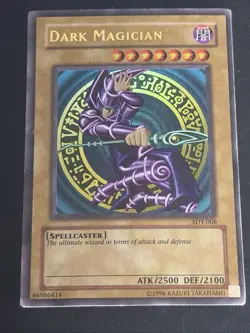 Yugioh Card TCG Dark Magician SDY-006 Ultra Rare Holo Unlimited Edition VLP - Image 1