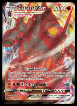 COALOSSAL VMAX 099/185 VIVID VOLTAGE HOLO POKEMON CARD NEAR MINT - Image 1
