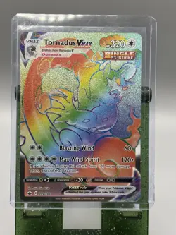 Pokemon Tornadus VMAX Secret Rare Full Art Holo Card 209/198 Chilling Reign - Image 1