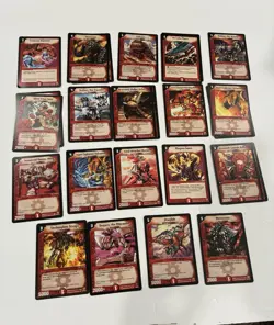 Duel Masters Mixed Card Lot and Holder (29 Cards) - Image 2