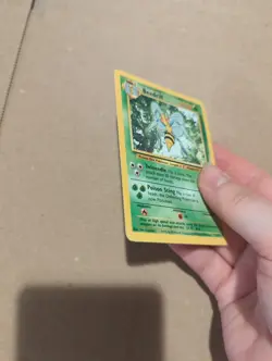 Pokemon TCG Beedrill 17/102 Base Set Unlimited Non-Holo Rare Card LP - Image 2