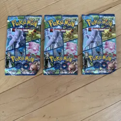 2022 Pokemon GO Booster Packs (3) TCG New Factory Sealed English 10 Cards - Image 1