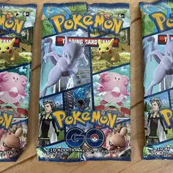 2022 Pokemon GO Booster Packs (3) TCG New Factory Sealed English 10 Cards - Image 2