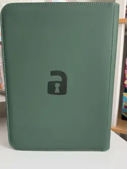 Vault X Leafeon Zippered 9-Pocket Binder Album Green 360 Cards Ringless A4 - Image 2