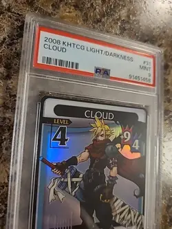 Psa 9 Population 1 Kingdom Hearts Trading Card Game Cloud 31/91SR ENGLISH POP 1 - Image 4