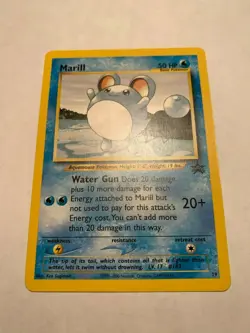 Marill English Black Star Promo #29 Non-Holographic Pokemon Card NM - Image 1