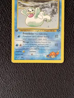 MISTY’S SEEL 91/132 - 1ST EDITION - Gym Challenge - VINTAGE Pokemon Card - LP - Image 3