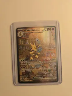 Pokemon TCG Scarlet and Violet Alakazam EX Secret Illustration Rare Card 201/165 - Image 1