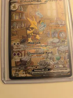 Pokemon TCG Scarlet and Violet Alakazam EX Secret Illustration Rare Card 201/165 - Image 2