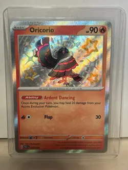 Oricorio 113/091 Paldean Fates Shiny Rare Holo Pokemon TCG Card - Image 1