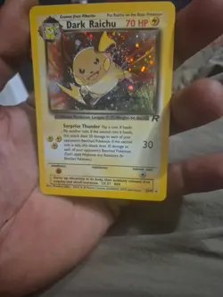 Pokemon Dark Raichu Holo TCG Card 83/82 Secret Rare 2000 WOTC - Image 1