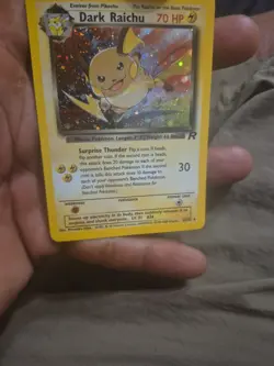 Pokemon Dark Raichu Holo TCG Card 83/82 Secret Rare 2000 WOTC - Image 4