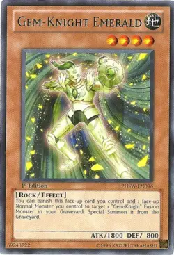Gem-Knight Emerald - PHSW-EN096 - Rare - Unlimited Edition Near Mint Photon Shoc - Image 1