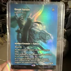 Magic: The Gathering Doom Variant Marvel Alt Art Foil Rare M 009 4/4 Blue - Image 5