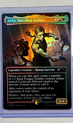 2025 MTG Magic the Gathering SLD Secret Lair Foil 2202 Abby Merciless Soldier LP - Image 1