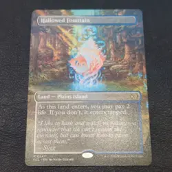 Hallowed Fountain (Borderless) Lorwyn Eclipsed 0347 MTG FRESH PULL MINT - Image 1