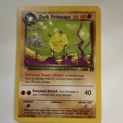 WOTC Dark Primeape 43/82 Team Rocket Regular Uncommon 1st Ed English 60 HP - Image 1