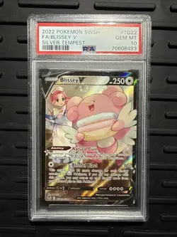 2022 POKEMON SILVER TEMPEST #TG22 FA/BLISSEY V SILVER TEMPEST PSA 10 - Image 1