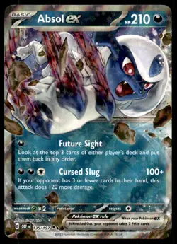 Absol ex 135/197 Double Rare Obsidian Flames Pokemon Holo Near Mint - Image 1