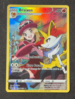 Pokemon TCG Braixen TG01/TG30 Trainer Gallery Full Art Silver Tempest NM-MT - Image 1