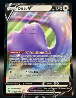Ditto V 050/072 Shining Fates Ultra Rare Holo Pokemon TCG 2021 Near Mint - Image 1