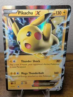 Pikachu EX XY174 Promo Holo MP 2016 Unlimited Pokemon TCG - Image 1
