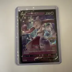 Mewtwo V SWSH223 Black Star Promos GO Stamped Ultra Rare Holo Pokemon 2022 NM/LP - Image 3