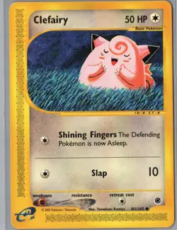Clefairy 101/165 Common Expedition Base Set Pokemon Lightly Played - Image 1