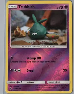 Trubbish 50/145 Common Guardians Rising Pokemon Reverse Holo Lightly Played - Image 1