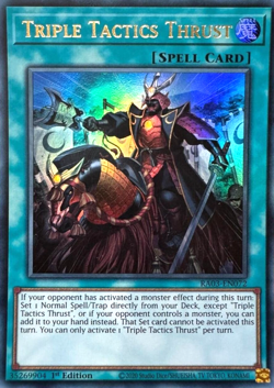 [ULTRA RARE] YuGiOh - Triple Tactics Thrust - NM/M - RA03-EN072 - 1st Ed - Image 1