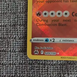 Radiant Charizard 020/159 Radiant Holo Rare Pokemon GO EN 2023 - Image 4