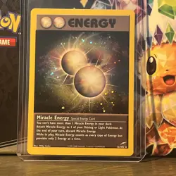 Pokemon TCG 2002 Neo Destiny Set: Miracle Energy 16/105 Rare Holo Card - LP/NM - Image 1
