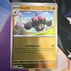 MISCUT ERROR Claydol 047/086 Pokemon TCG Chaos Rising Reverse Holo - Image 1