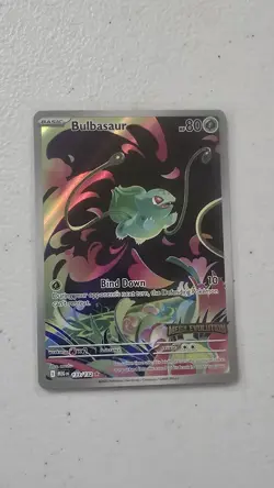 Pokemon Card Bulbasaur 133/132 Mega Evolution Stamped Promo - Image 1