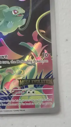 Pokemon Card Bulbasaur 133/132 Mega Evolution Stamped Promo - Image 4