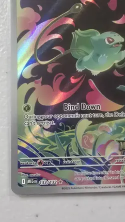 Pokemon Card Bulbasaur 133/132 Mega Evolution Stamped Promo - Image 5