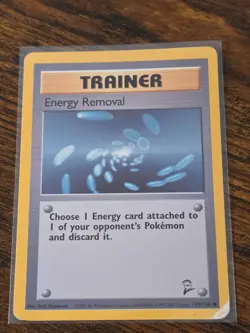 ENERGY REMOVAL 92/102 Common Base Set Unlimited Pokemon Moderately Played - Image 1