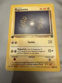 Pokemon TCG Magnemite Team Rocket 60/82 Regular 1st Edition Common Card - Image 1