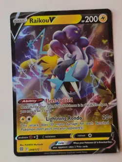 RAIKOU V 048/172 HOLO V RARE BRILLIANT STARS NM/M POKEMON - Image 1