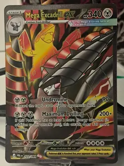 Pokemon TCG Mega Excadrill ex 103/084 Pitch Black Ultra Rare Holo - Image 1