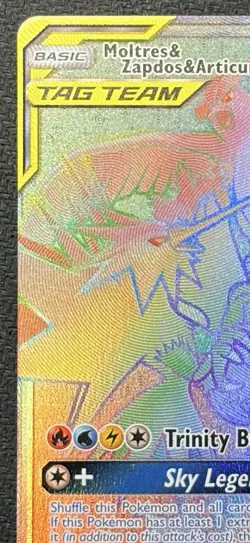Pokemon Moltres & Zapdos & Articuno GX TAG TEAM Secret Rare 69/68 Holo - Image 4