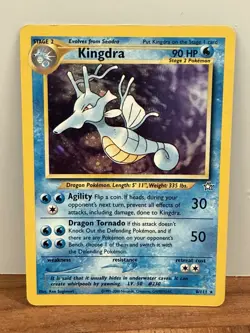 Vintage Pokemon Neo Genesis 2000 Kingdra Holo 008/111 MP - Image 1