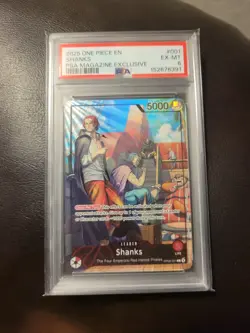 Shanks OP09-001 PSA Magazine Promo PSA 10 Leader Alternate Art One Piece 2025 - Image 1