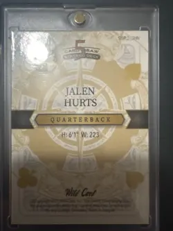 jalen hurts 1/1 white sparkle jokers wild card - Image 2