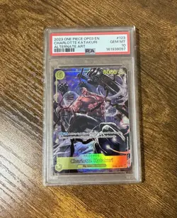 2023 One Piece Charlotte Katakuri OP03-123 Sec Alt Art PSA 10 Gem Mint - Image 1